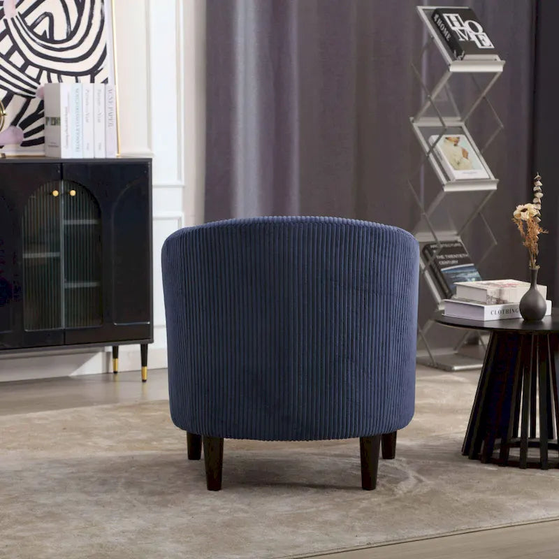 Fauteuil seau en tissu avec coussin et oreiller