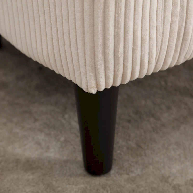 Fauteuil seau en tissu avec coussin et oreiller
