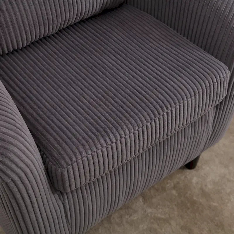 Fauteuil seau en tissu avec coussin et oreiller