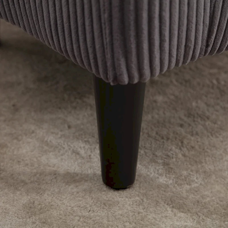 Fauteuil seau en tissu avec coussin et oreiller