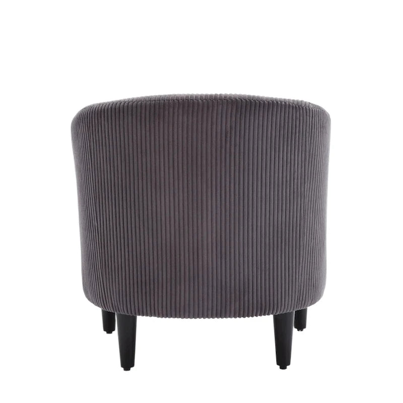 Fauteuil seau en tissu avec coussin et oreiller
