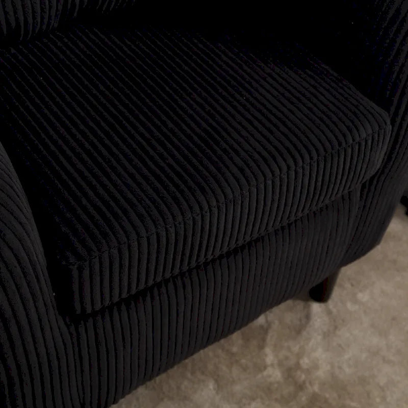 Fauteuil seau en tissu avec coussin et oreiller